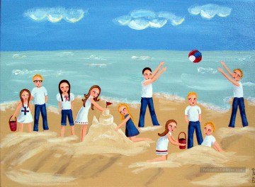 Sport œuvres - Suzy plage impressionniste